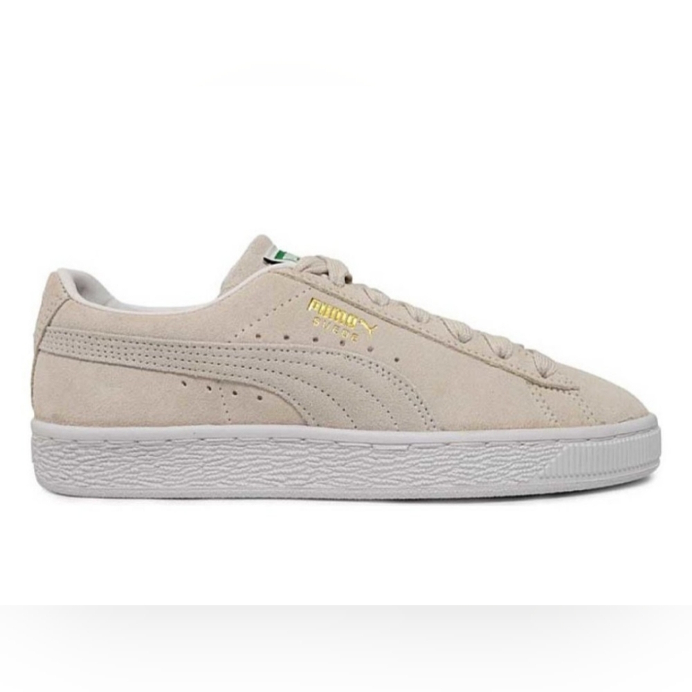 New Puma Women's Classic 21 Marshmallow Suede Sneakers Classic Low-Top Size 8